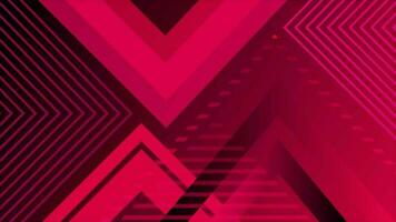 Dark pink color multiple triangular shapes element background video