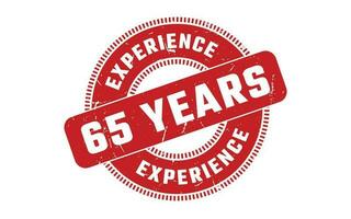 65 Years Experience Rubber Stamp vector