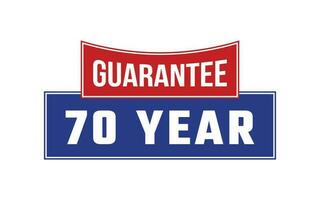 70 Year Guarantee Seal Vector