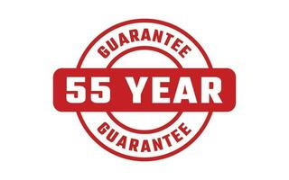 55 Year Guarantee Rubber Stamp vector