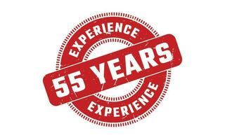 55 Years Experience Rubber Stamp vector