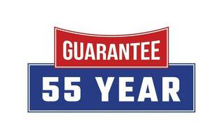 55 Year Guarantee Seal Vector