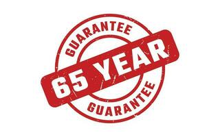 65 Year Guarantee Rubber Stamp vector