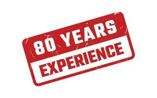 80 Years Experience Rubber Stamp vector