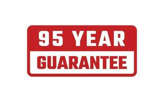 95 Year Guarantee Rubber Stamp vector