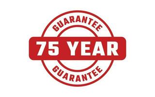 75 Year Guarantee Rubber Stamp vector