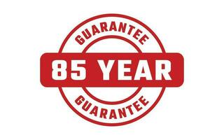 85 Year Guarantee Rubber Stamp vector