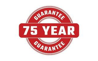 75 Year Guarantee Rubber Stamp vector