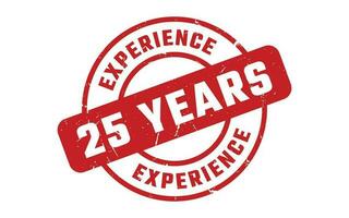 25 Years Experience Rubber Stamp vector