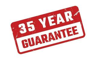 35 Year Guarantee Rubber Stamp vector