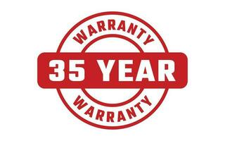 35 Year Warranty Rubber Stamp vector