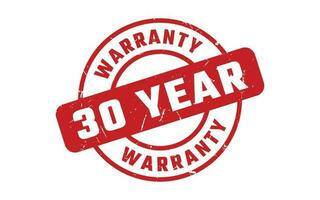 30 Year Warranty Rubber Stamp vector