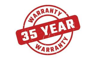 35 Year Warranty Rubber Stamp vector