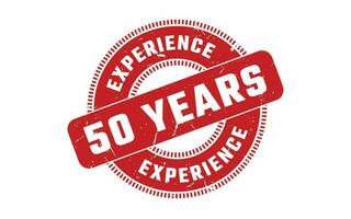 50 Years Experience Rubber Stamp vector