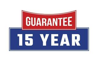 15 Year Guarantee Seal Vector