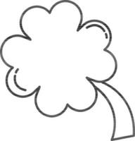 Tree Icon In Black Outline. vector