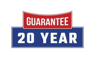 20 Year Guarantee Seal Vector