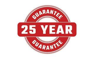 25 Year Guarantee Rubber Stamp vector