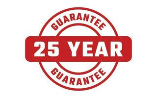 25 Year Guarantee Rubber Stamp vector