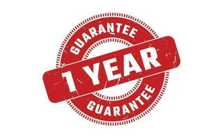 1 Year Guarantee Rubber Stamp vector
