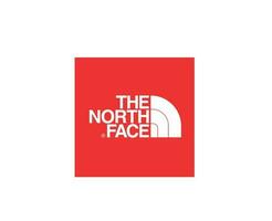 el norte cara marca símbolo logo rojo ropa diseño icono resumen vector ilustración
