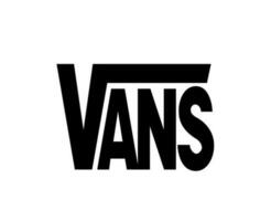 Vans Brand Logo Symbol Black Design Icon Abstract Vector Illustration