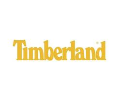 Timberland marca símbolo logo nombre amarillo ropa diseño icono resumen vector ilustración