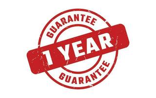 1 Year Guarantee Rubber Stamp vector