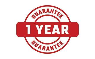 1 Year Guarantee Rubber Stamp vector