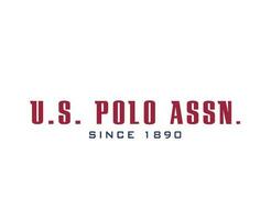 Us Polo Assn Brand Symbol Logo Name Red And Blue Clothes Design Icon Abstract Vector Illustration