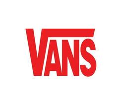 Vans Brand Logo Symbol Red Design Icon Abstract Vector Illustration