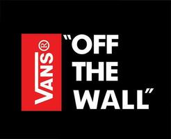Vans Off The Wall Brand Symbol Logo Clothes Design Icon Abstract Vector Illustration With Black Background