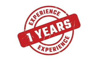 1 Years Experience Rubber Stamp vector