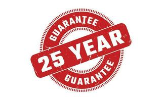 25 Year Guarantee Rubber Stamp vector
