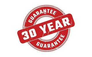 30 Year Guarantee Rubber Stamp vector