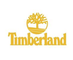 Timberland Brand Logo Symbol With Name Yellow Design Icon Abstract Vector Illustration