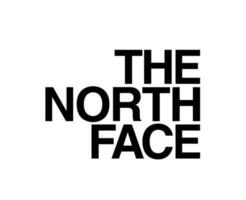 el norte cara marca logo nombre negro símbolo ropa diseño icono resumen vector ilustración
