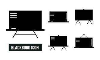 Blackboard Fill Icon Symbol Vector. Black Glyph Blackboard Icon vector