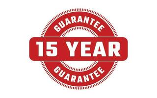 15 Year Guarantee Rubber Stamp vector