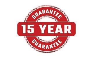 15 Year Guarantee Rubber Stamp vector