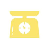 Flat Weighing Scale Icon Symbol Vector Illustration