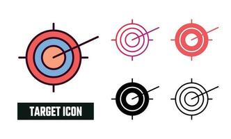 Target Icon Set Vector Illustration