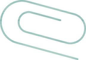 Paper Clip Icon In Green Color. vector