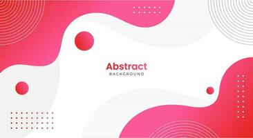 Gradient red and pink wave background vector