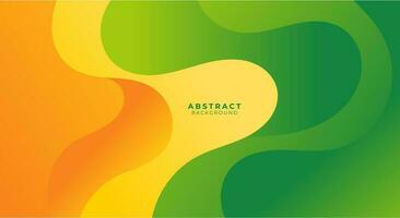 Yellow and green abstract background vector