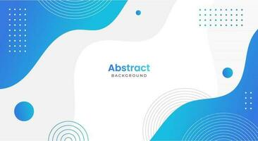 Gradient blue wave background vector