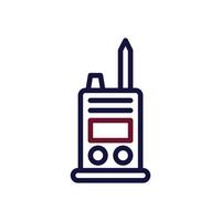 Walkie Talkie icon duocolor maroon navy colour military symbol perfect. vector