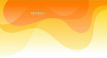 Abstract bright yellow and orange gradient background vector