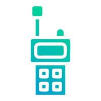 walkie talkie icon gradient green blue colour military symbol perfect. vector