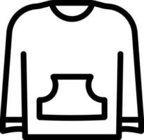 Vector Illustration of Sweater Or Jacket In Flat Style.